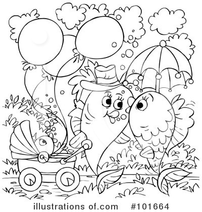 Coloring Page Clipart #101664 - Illustration by Alex Bannykh