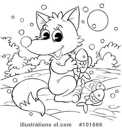 Royalty-Free (RF) Coloring Page Clipart Illustration by Alex Bannykh - Stock Sample #101666