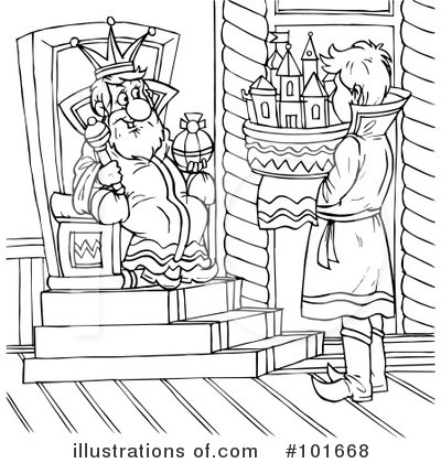 Royalty-Free (RF) Coloring Page Clipart Illustration by Alex Bannykh - Stock Sample #101668