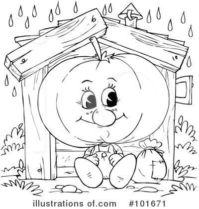 Royalty-Free (RF) Coloring Page Clipart Illustration by Alex Bannykh - Stock Sample #101671