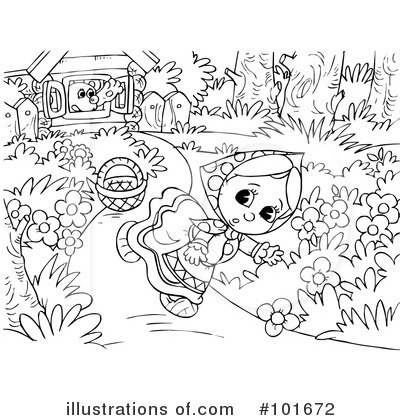 Royalty-Free (RF) Coloring Page Clipart Illustration by Alex Bannykh - Stock Sample #101672