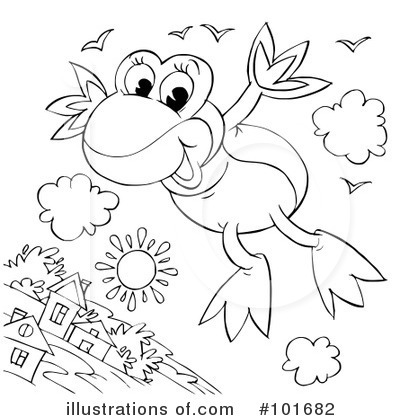 Royalty-Free (RF) Coloring Page Clipart Illustration by Alex Bannykh - Stock Sample #101682