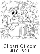 Coloring Page Clipart #101691 by Alex Bannykh
