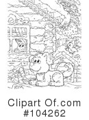 Coloring Page Clipart #104262 by Alex Bannykh