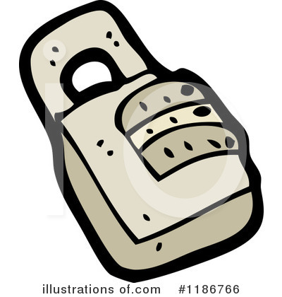 Royalty-Free (RF) Combination Lock Clipart Illustration by lineartestpilot - Stock Sample #1186766
