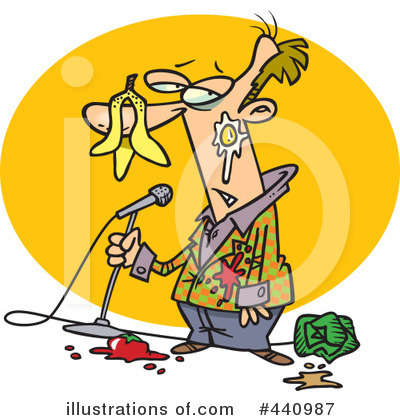 Royalty-Free (RF) Comedian Clipart Illustration by toonaday - Stock Sample #440987