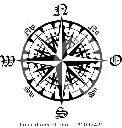 Royalty-Free (RF) Compass Clipart Illustration by Vector Tradition SM - Stock Sample #1062421