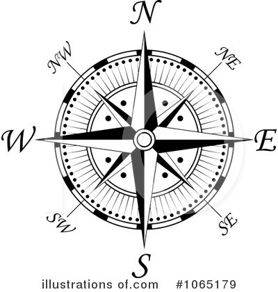 Royalty-Free (RF) Compass Clipart Illustration by Vector Tradition SM - Stock Sample #1065179