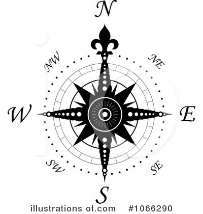 Royalty-Free (RF) Compass Clipart Illustration by Vector Tradition SM - Stock Sample #1066290