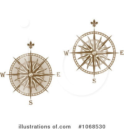 Royalty-Free (RF) Compass Clipart Illustration by Vector Tradition SM - Stock Sample #1068530