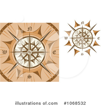 Royalty-Free (RF) Compass Clipart Illustration by Vector Tradition SM - Stock Sample #1068532