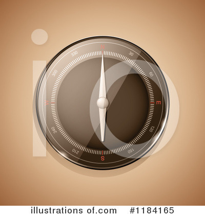 Royalty-Free (RF) Compass Clipart Illustration by elaineitalia - Stock Sample #1184165