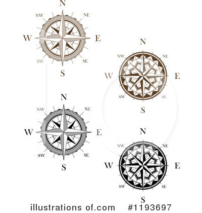 Royalty-Free (RF) Compass Clipart Illustration by Vector Tradition SM - Stock Sample #1193697