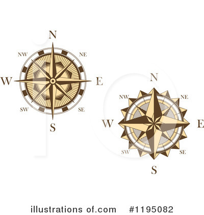 Royalty-Free (RF) Compass Clipart Illustration by Vector Tradition SM - Stock Sample #1195082