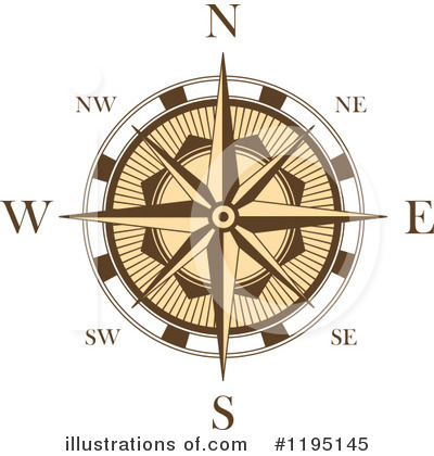Royalty-Free (RF) Compass Clipart Illustration by Vector Tradition SM - Stock Sample #1195145