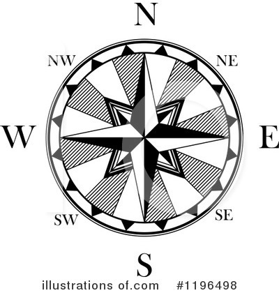 Royalty-Free (RF) Compass Clipart Illustration by Vector Tradition SM - Stock Sample #1196498