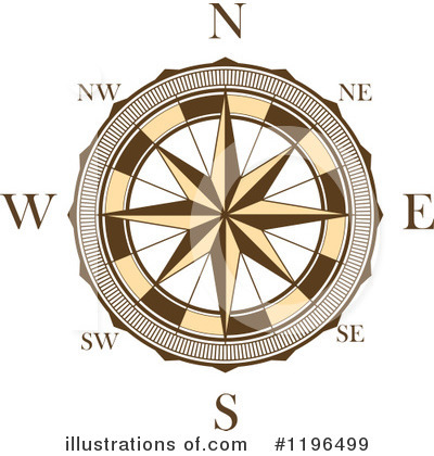 Royalty-Free (RF) Compass Clipart Illustration by Vector Tradition SM - Stock Sample #1196499