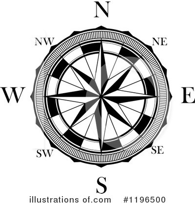 Royalty-Free (RF) Compass Clipart Illustration by Vector Tradition SM - Stock Sample #1196500