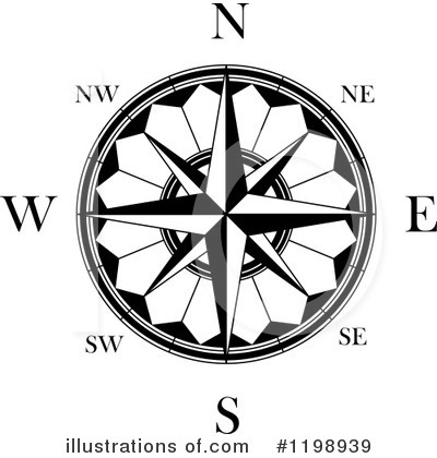 Royalty-Free (RF) Compass Clipart Illustration by Vector Tradition SM - Stock Sample #1198939