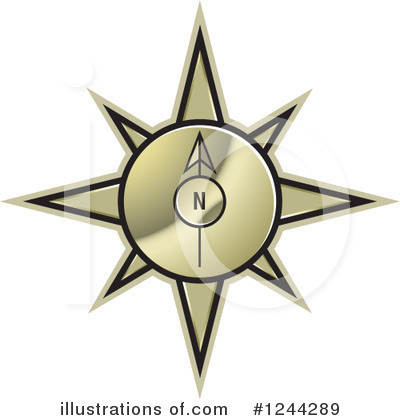 Royalty-Free (RF) Compass Clipart Illustration by Lal Perera - Stock Sample #1244289