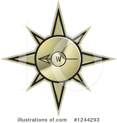 Royalty-Free (RF) Compass Clipart Illustration by Lal Perera - Stock Sample #1244293