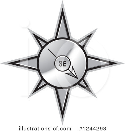Royalty-Free (RF) Compass Clipart Illustration by Lal Perera - Stock Sample #1244298