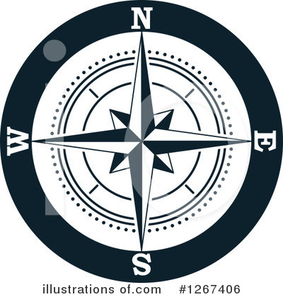 Royalty-Free (RF) Compass Clipart Illustration by Vector Tradition SM - Stock Sample #1267406