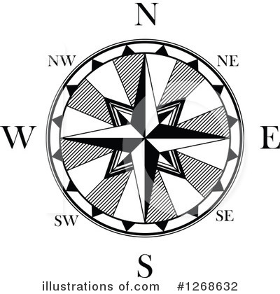 Royalty-Free (RF) Compass Clipart Illustration by Vector Tradition SM - Stock Sample #1268632