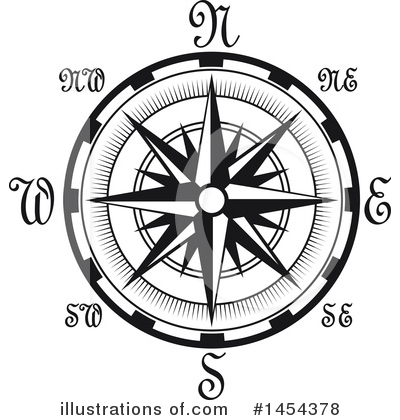 Royalty-Free (RF) Compass Clipart Illustration by Vector Tradition SM - Stock Sample #1454378