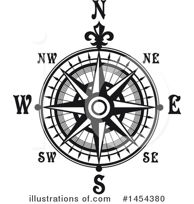 Royalty-Free (RF) Compass Clipart Illustration by Vector Tradition SM - Stock Sample #1454380