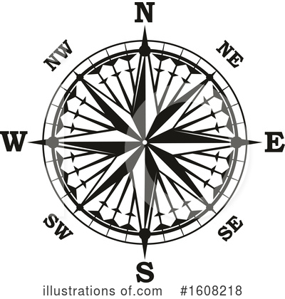 Royalty-Free (RF) Compass Clipart Illustration by Vector Tradition SM - Stock Sample #1608218