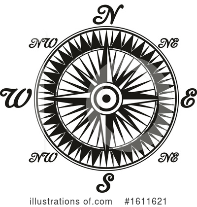 Royalty-Free (RF) Compass Clipart Illustration by Vector Tradition SM - Stock Sample #1611621