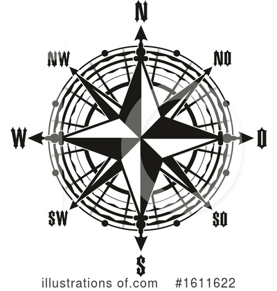 Royalty-Free (RF) Compass Clipart Illustration by Vector Tradition SM - Stock Sample #1611622