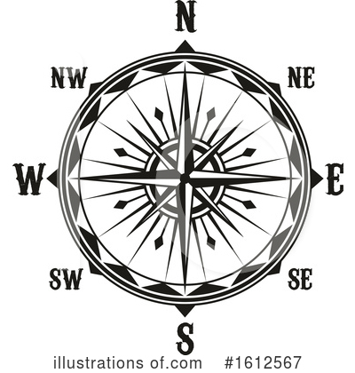 Royalty-Free (RF) Compass Clipart Illustration by Vector Tradition SM - Stock Sample #1612567