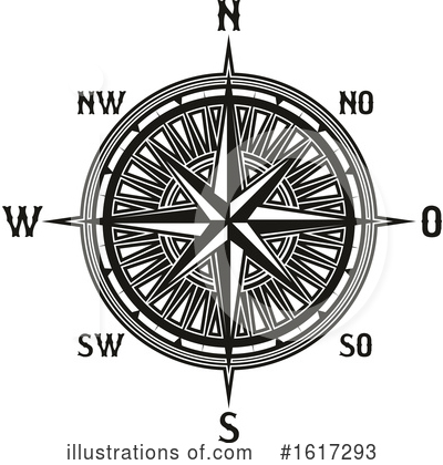 Royalty-Free (RF) Compass Clipart Illustration by Vector Tradition SM - Stock Sample #1617293