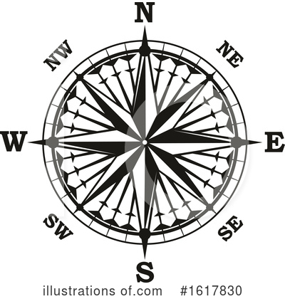 Royalty-Free (RF) Compass Clipart Illustration by Vector Tradition SM - Stock Sample #1617830