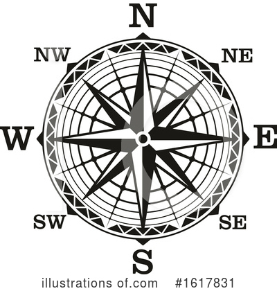 Royalty-Free (RF) Compass Clipart Illustration by Vector Tradition SM - Stock Sample #1617831
