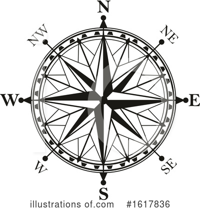 Royalty-Free (RF) Compass Clipart Illustration by Vector Tradition SM - Stock Sample #1617836