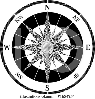 Royalty-Free (RF) Compass Clipart Illustration by AtStockIllustration - Stock Sample #1684754