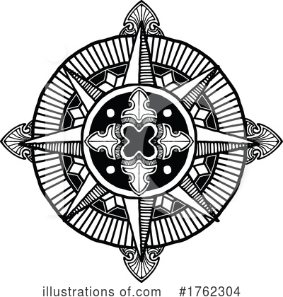 Royalty-Free (RF) Compass Clipart Illustration by Vector Tradition SM - Stock Sample #1762304