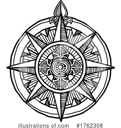 Royalty-Free (RF) Compass Clipart Illustration by Vector Tradition SM - Stock Sample #1762308
