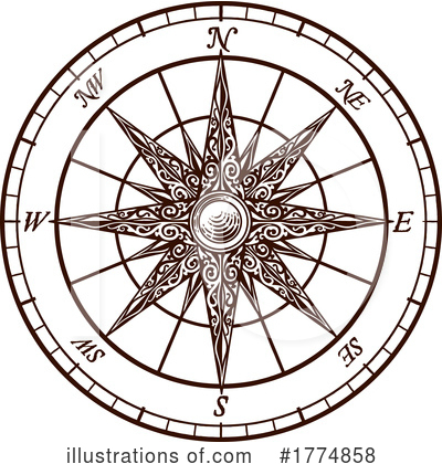Royalty-Free (RF) Compass Clipart Illustration by AtStockIllustration - Stock Sample #1774858