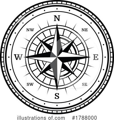 Royalty-Free (RF) Compass Clipart Illustration by Vector Tradition SM - Stock Sample #1788000