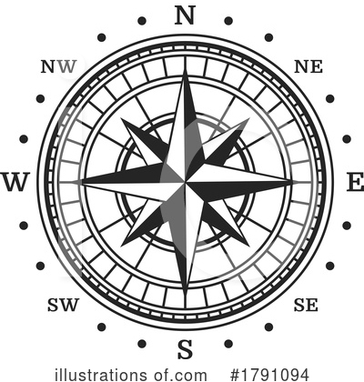 Royalty-Free (RF) Compass Clipart Illustration by Vector Tradition SM - Stock Sample #1791094