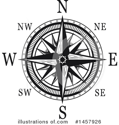 Royalty-Free (RF) Compass Rose Clipart Illustration by Vector Tradition SM - Stock Sample #1457926
