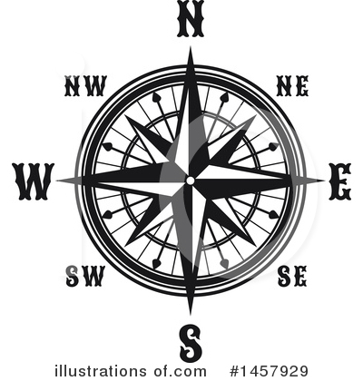 Royalty-Free (RF) Compass Rose Clipart Illustration by Vector Tradition SM - Stock Sample #1457929