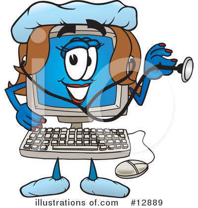Computer Clipart #12889 by Toons4Biz