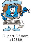 Computer Character Clipart #12889 by Toons4Biz