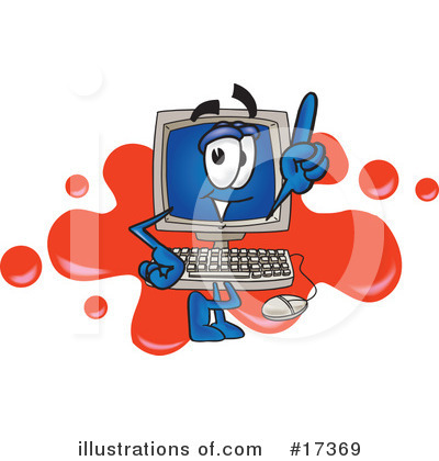 Royalty-Free (RF) Computer Character Clipart Illustration by Toons4Biz - Stock Sample #17369