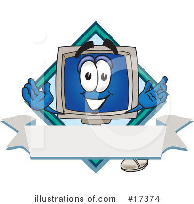 Computer Character Clipart #17374 by Toons4Biz